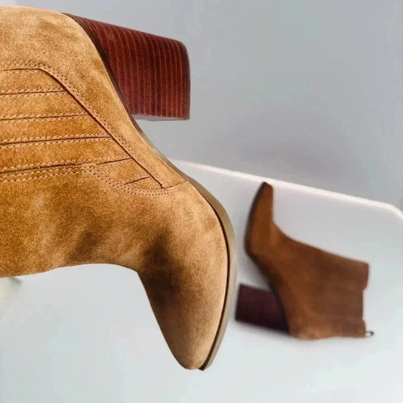 Marc Fisher Western Cowgirl Suede Boho Gadri Ankle boot size 7.5 - Picture 8 of 15